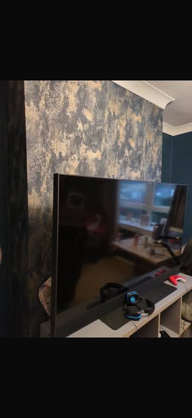 TV before professional wall mounting — ProFix Home Services Glasgow